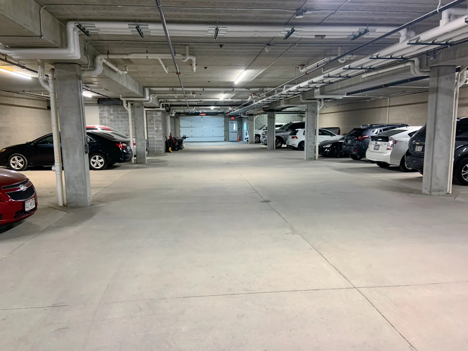 Reflective polished concrete floor